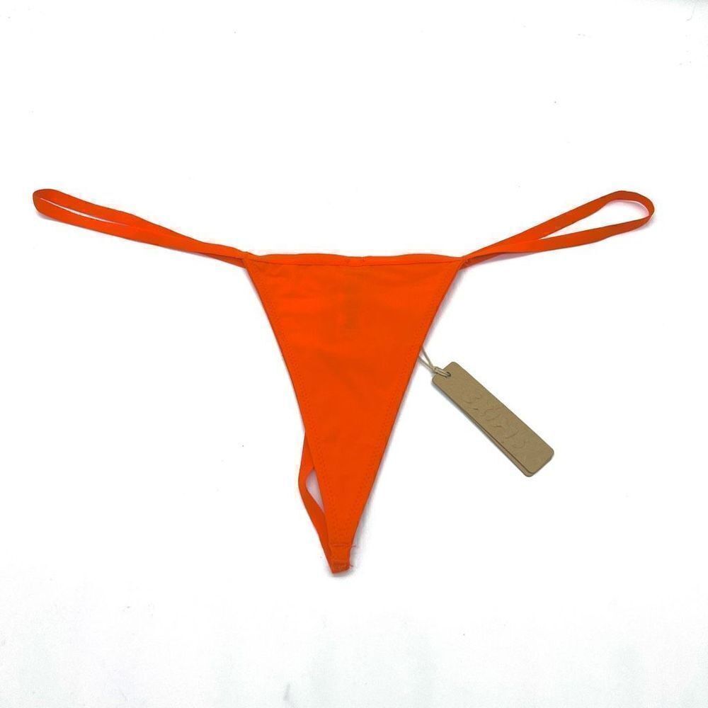 SKIMS Fits Everybody Micro Thong in Rare Color Fire Size 2X - Picture 7 of 12